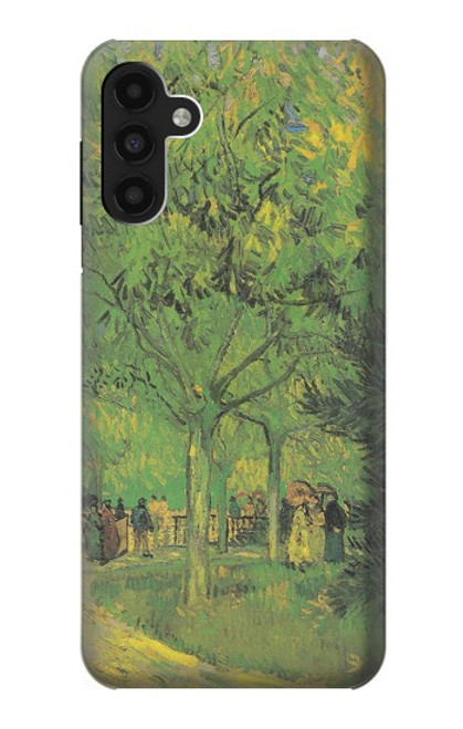 S3748 Van Gogh une ruelle dans un jardin public Etui Coque Housse pour Samsung Galaxy A13 4G