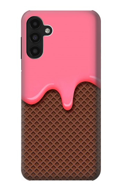 S3754 Cornet de crème glacée à la fraise Etui Coque Housse pour Samsung Galaxy A13 4G