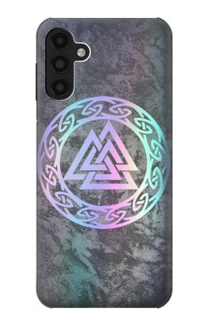 S3833 Valknut Odin Wotans Noeud Hrungnir Coeur Etui Coque Housse pour Samsung Galaxy A13 4G