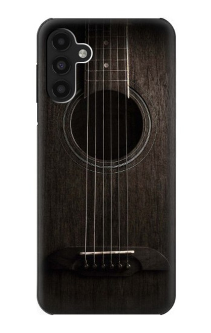 S3834 Guitare noire Old Woods Etui Coque Housse pour Samsung Galaxy A13 4G