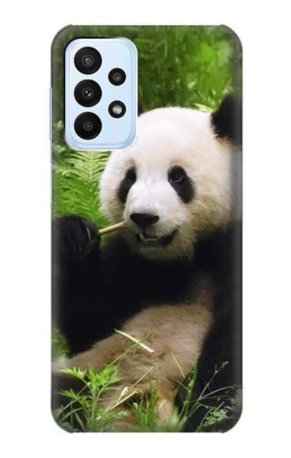 S1073 Panda Prenez plaisir à manger Etui Coque Housse pour Samsung Galaxy A23