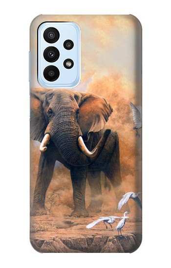 S1292 l'éléphant Etui Coque Housse pour Samsung Galaxy A23
