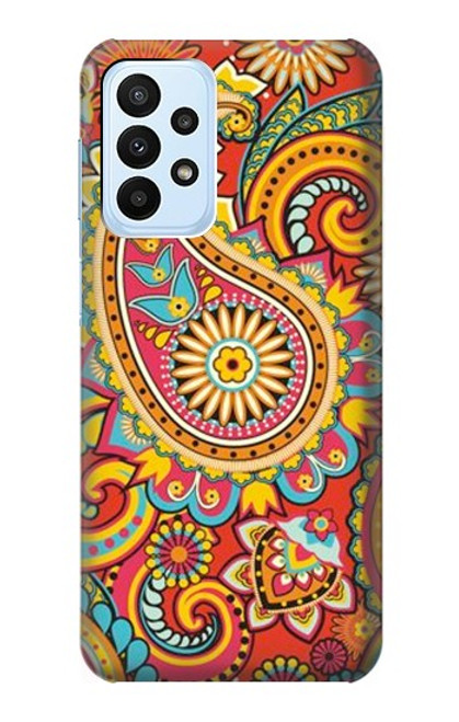 S3402 Floral Paisley Seamless Etui Coque Housse pour Samsung Galaxy A23