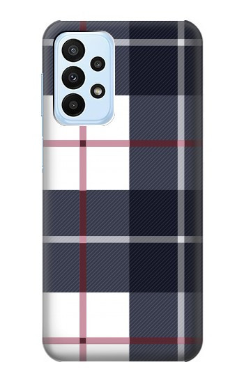 S3452 Plaid en tissu Etui Coque Housse pour Samsung Galaxy A23