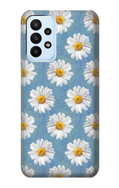 S3454 Marguerite Florale Etui Coque Housse pour Samsung Galaxy A23