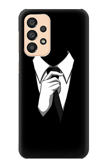 S1591 Anonymous Homme en Costume Noir Etui Coque Housse pour Samsung Galaxy A33 5G