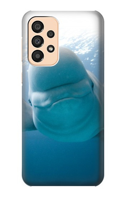 S1801 Béluga Sourire baleine Etui Coque Housse pour Samsung Galaxy A33 5G