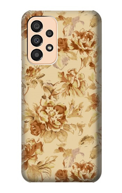 S2180 Motif Fleur Floral Millésime Etui Coque Housse pour Samsung Galaxy A33 5G