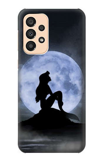 S2668 Silhouette sirène Lune Nuit Etui Coque Housse pour Samsung Galaxy A33 5G