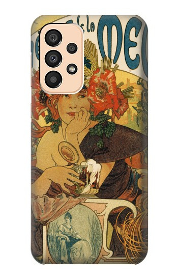 S2740 Alphonse Mucha De La Muse Bieres Etui Coque Housse pour Samsung Galaxy A33 5G