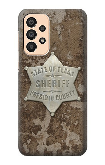 S2868 Texas Presidio shérif du comté Badge Etui Coque Housse pour Samsung Galaxy A33 5G