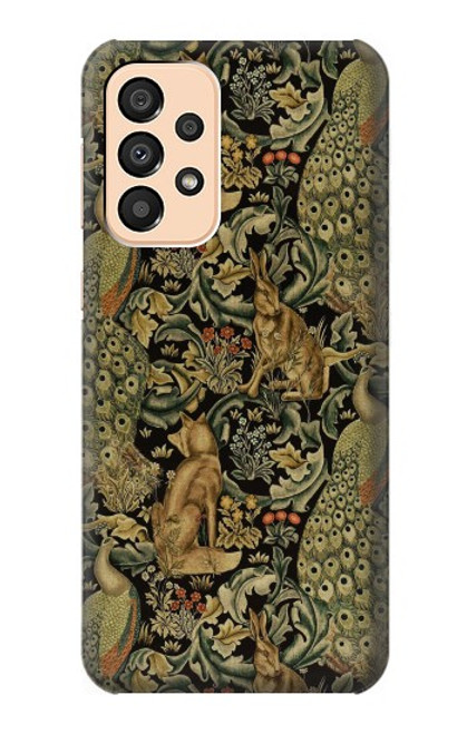 S3661 William Morris Forest Velvet Etui Coque Housse pour Samsung Galaxy A33 5G