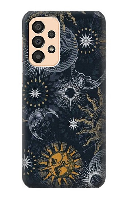 S3702 Lune et soleil Etui Coque Housse pour Samsung Galaxy A33 5G