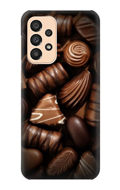S3840 Amateurs de chocolat au lait au chocolat noir Etui Coque Housse pour Samsung Galaxy A33 5G