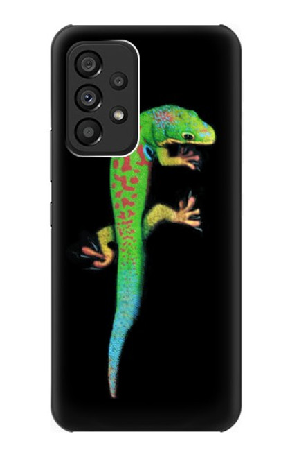 S0125 Vert Gecko Madagascan Etui Coque Housse pour Samsung Galaxy A53 5G