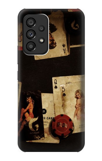S1069 sexy Poker Etui Coque Housse pour Samsung Galaxy A53 5G