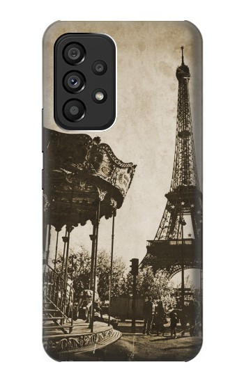 S2174 Tour Eiffel Paris Millésime Etui Coque Housse pour Samsung Galaxy A53 5G