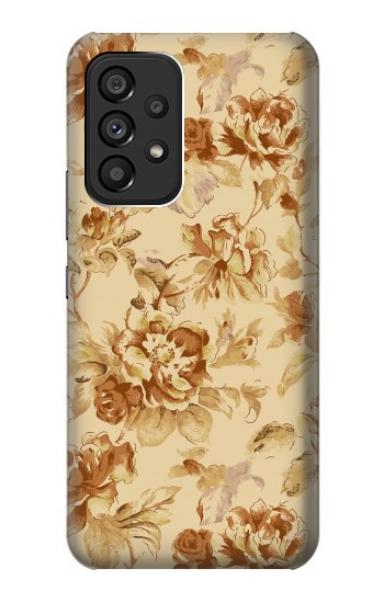 S2180 Motif Fleur Floral Millésime Etui Coque Housse pour Samsung Galaxy A53 5G