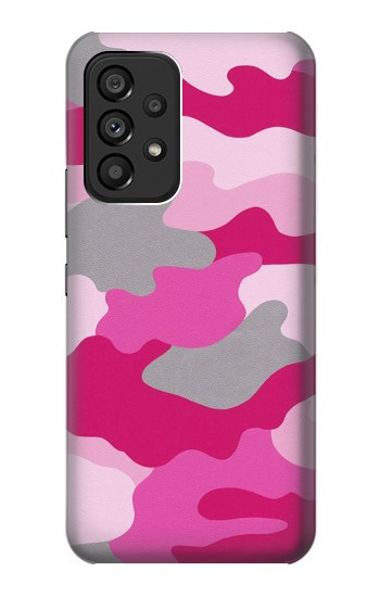S2525 Rose Camo camouflage Etui Coque Housse pour Samsung Galaxy A53 5G
