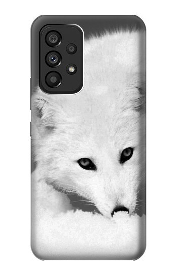 S2569 Blanc arctique Renard Etui Coque Housse pour Samsung Galaxy A53 5G