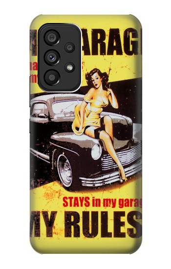 S3198 Mon Garage Afficher fille Etui Coque Housse pour Samsung Galaxy A53 5G