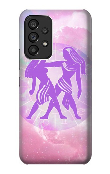 S3259 Zodiaque Gémeaux Etui Coque Housse pour Samsung Galaxy A53 5G