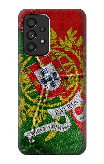 S3300 Portugal Drapeau graphique Football Millésime Etui Coque Housse pour Samsung Galaxy A53 5G