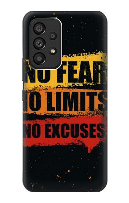 S3492 Sans Peur Limités D'excuses Etui Coque Housse pour Samsung Galaxy A53 5G