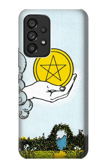 S3722 Carte de tarot Pièces de l'As des Pentacles Etui Coque Housse pour Samsung Galaxy A53 5G