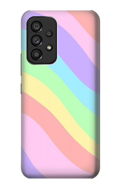 S3810 Vague d'été licorne pastel Etui Coque Housse pour Samsung Galaxy A53 5G