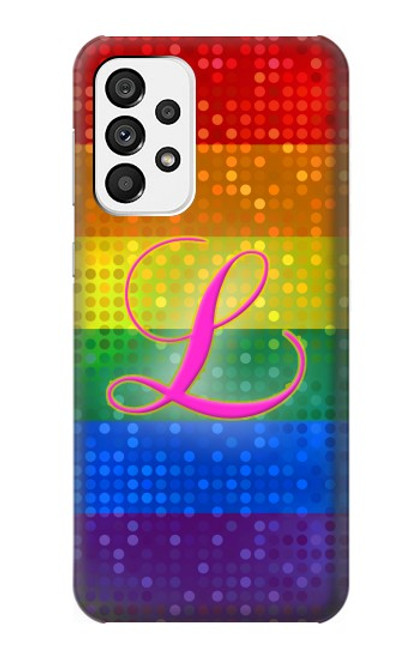 S2900 Arc en ciel LGBT Fierté lesbienne Drapeau Etui Coque Housse pour Samsung Galaxy A73 5G