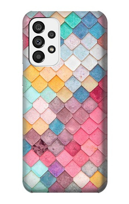 S2947 Bonbons Minimal Couleurs pastel Etui Coque Housse pour Samsung Galaxy A73 5G