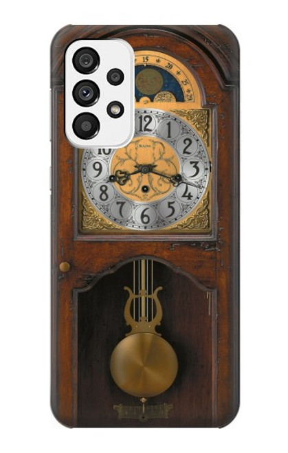 S3173 Grand-père Horloge Antique Horloge murale Etui Coque Housse pour Samsung Galaxy A73 5G