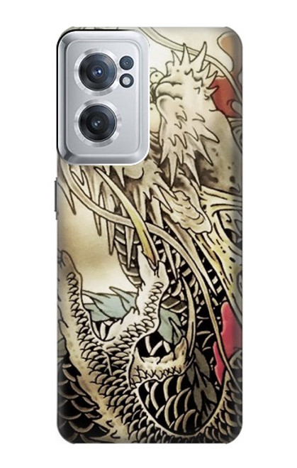 S0122 Yakuza Tatouage Etui Coque Housse pour OnePlus Nord CE 2 5G