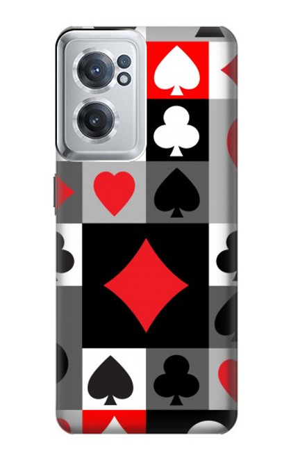 S3463 Costume Poker Carte Etui Coque Housse pour OnePlus Nord CE 2 5G