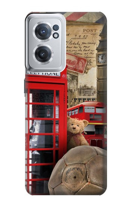 S3856 Vintage Londres Britannique Etui Coque Housse pour OnePlus Nord CE 2 5G
