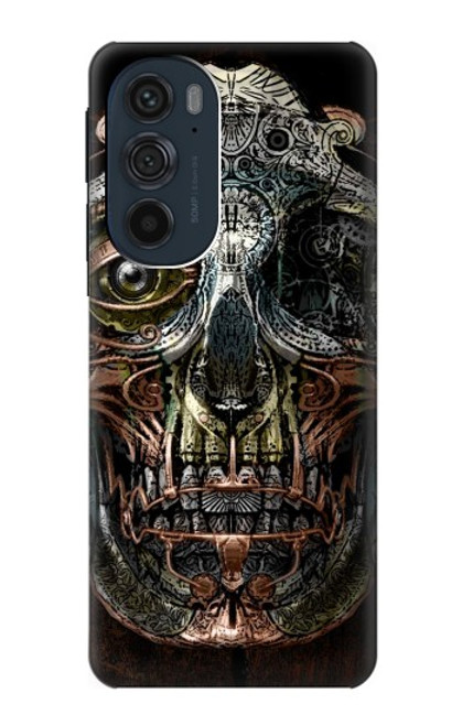 S1685 Crâne Steampunk Etui Coque Housse pour Motorola Edge 30 Pro