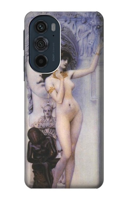 S3353 Gustav Klimt Allégorie de la sculpture Etui Coque Housse pour Motorola Edge 30 Pro