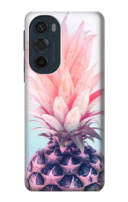 S3711 Ananas rose Etui Coque Housse pour Motorola Edge 30 Pro