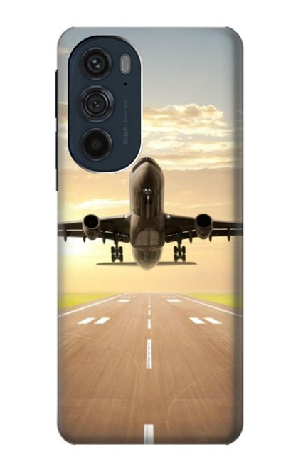 S3837 Avion Décollage Sunrise Etui Coque Housse pour Motorola Edge 30 Pro