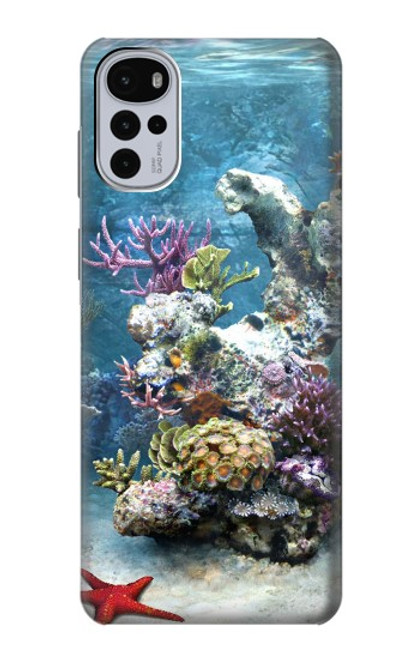 S0227 L'aquarium Etui Coque Housse pour Motorola Moto G22