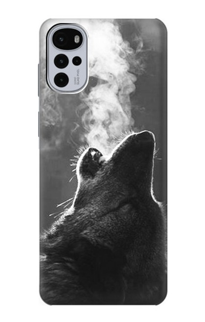 S3505 loup Hurlant Etui Coque Housse pour Motorola Moto G22