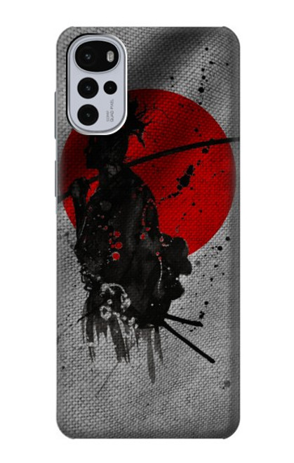 S3517 Japon Drapeau Samurai Etui Coque Housse pour Motorola Moto G22