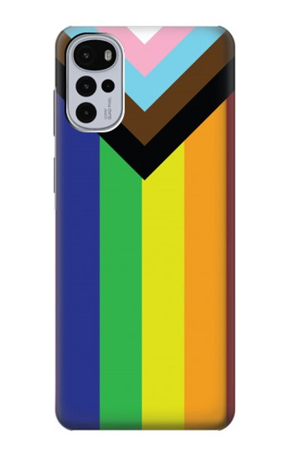S3846 Drapeau de fierté LGBT Etui Coque Housse pour Motorola Moto G22