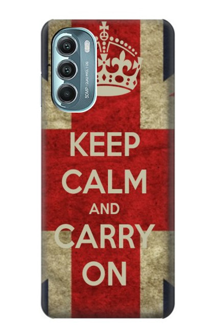 S0674 Garder le calme et continuer Etui Coque Housse pour Motorola Moto G Stylus 5G (2022)