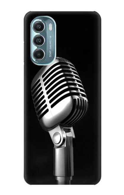 S1672 Rétro Musique Jazz Microphone Etui Coque Housse pour Motorola Moto G Stylus 5G (2022)