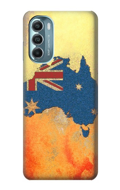 S2494 Australie Drapeau Carte texture de la roche Etui Coque Housse pour Motorola Moto G Stylus 5G (2022)