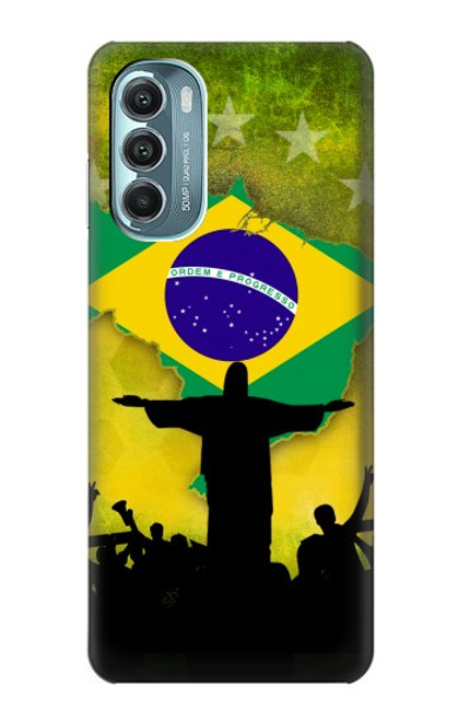 S2981 Brésil Football Football Etui Coque Housse pour Motorola Moto G Stylus 5G (2022)