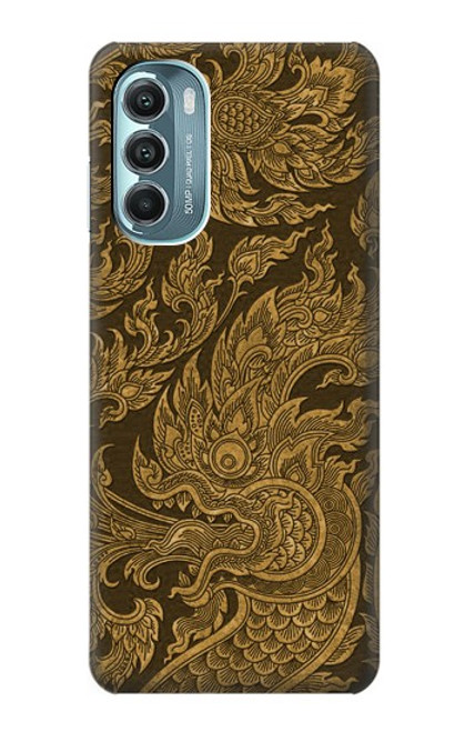 S3382 Art de la peinture thaïlandaise Naga Etui Coque Housse pour Motorola Moto G Stylus 5G (2022)