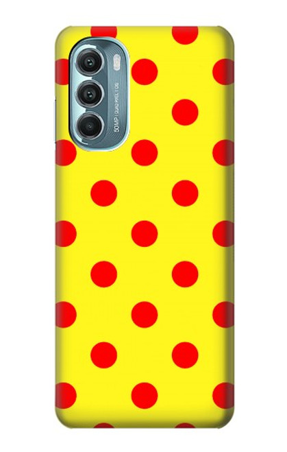 S3526 Rouge tache à pois Etui Coque Housse pour Motorola Moto G Stylus 5G (2022)